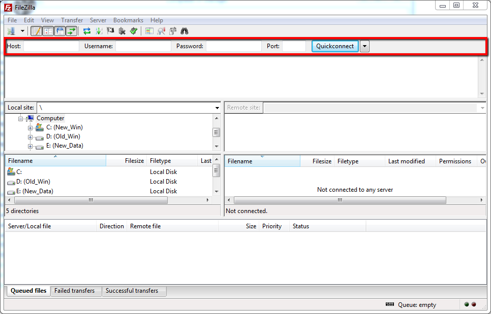 how to find a host on filezilla
